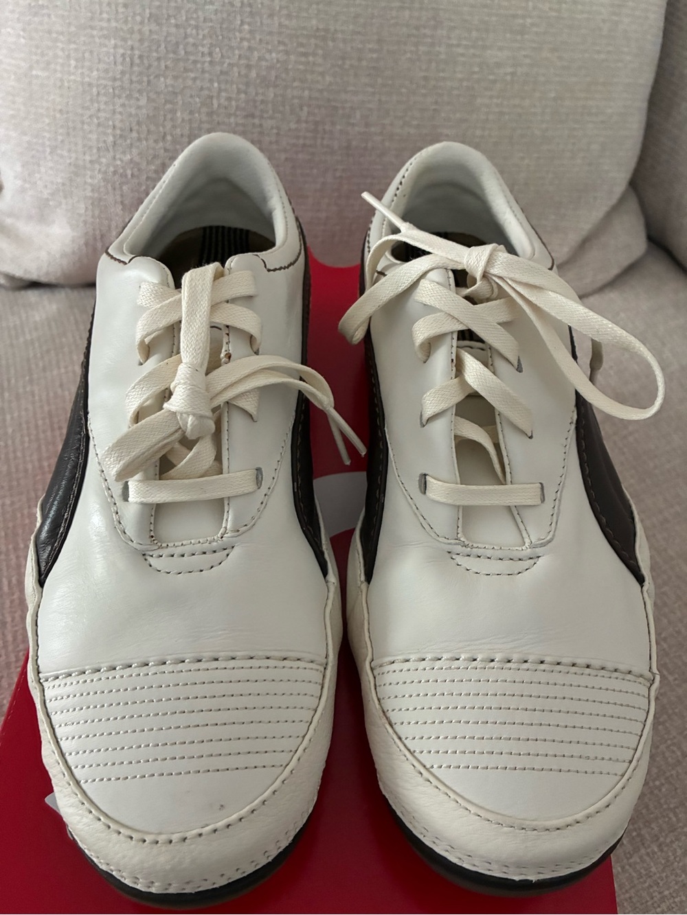 Puma Whisp White/Choc Brown Women's Sneakers